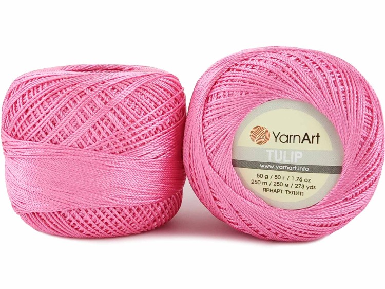 Kordonek YarnArt Tulip 419 ciemny róż