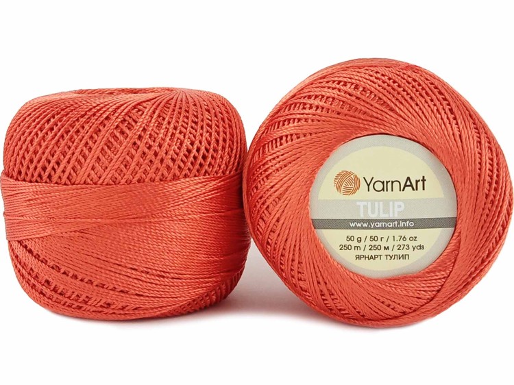 Kordonek YarnArt Tulip 421 czerwony