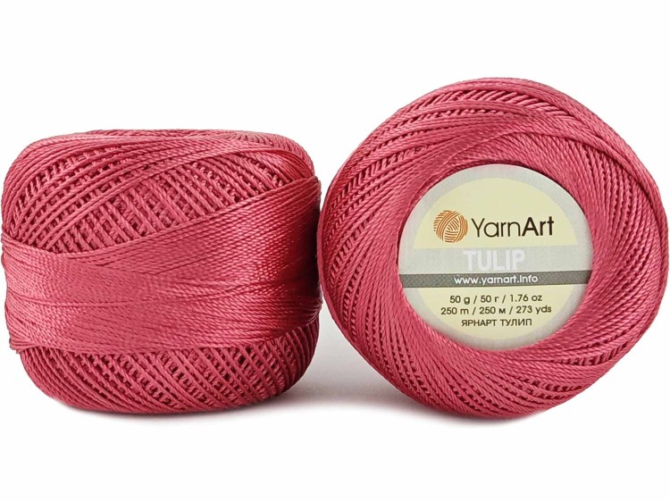 Kordonek YarnArt Tulip 468 ciemny czerwony