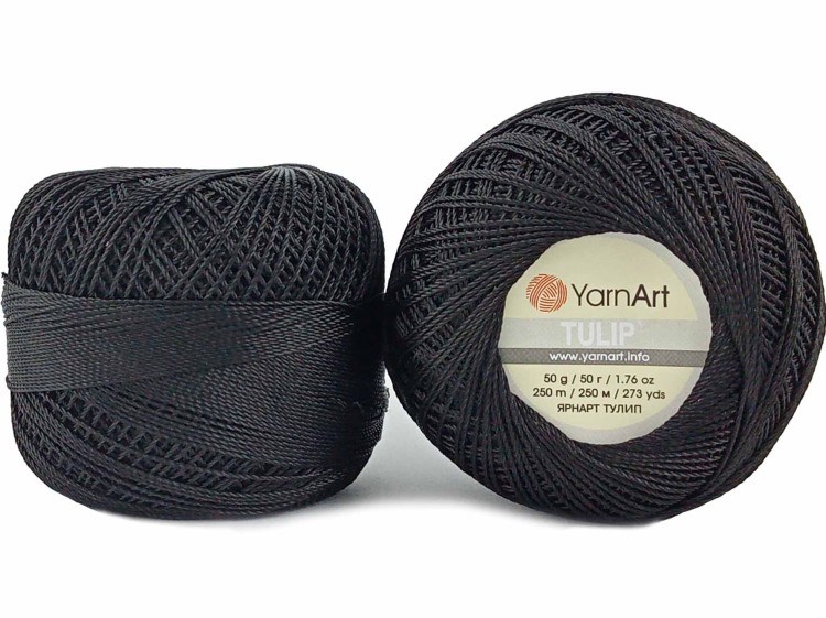 Kordonek YarnArt Tulip 400 czarny