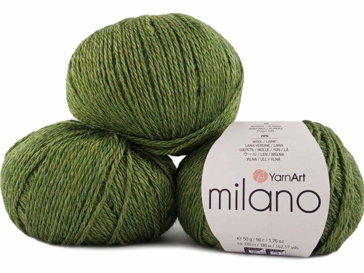 Włóczka YarnArt Milano 865 zielony