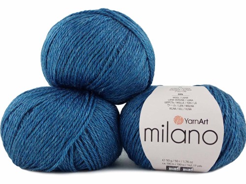 Włóczka YarnArt Milano 876 niebieski