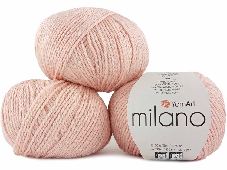 Włóczka YarnArt Milano 853 pudrowy róż