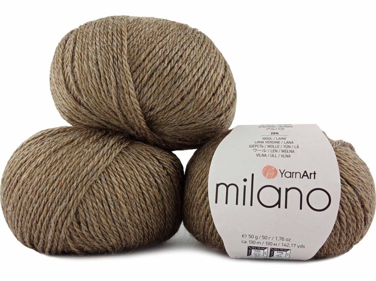 Włóczka YarnArt Milano 855 orzechowy