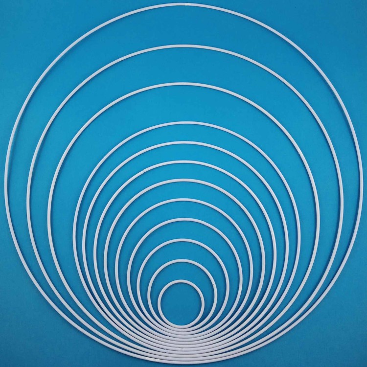 Obręcz metalowa koło biała