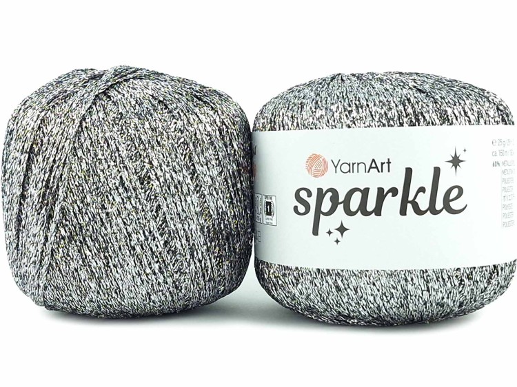 Kordonek YarnArt Sparkle 1303 srebrny