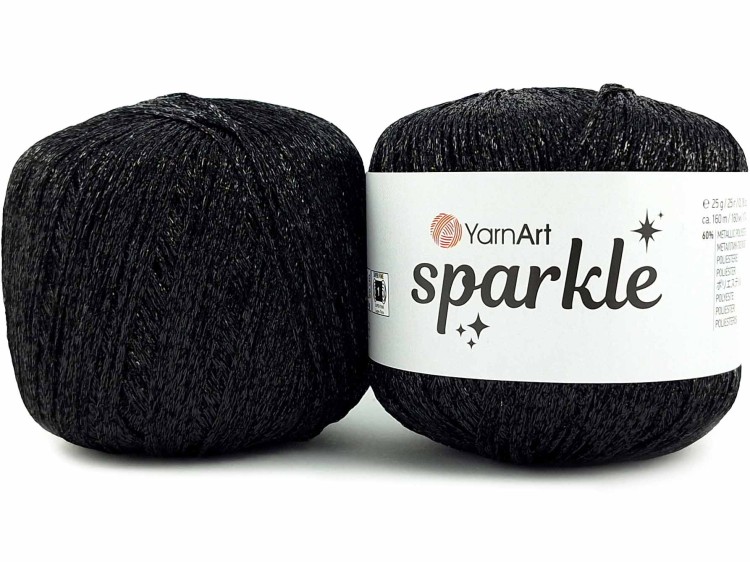 Kordonek YarnArt Sparkle 1360 czarny