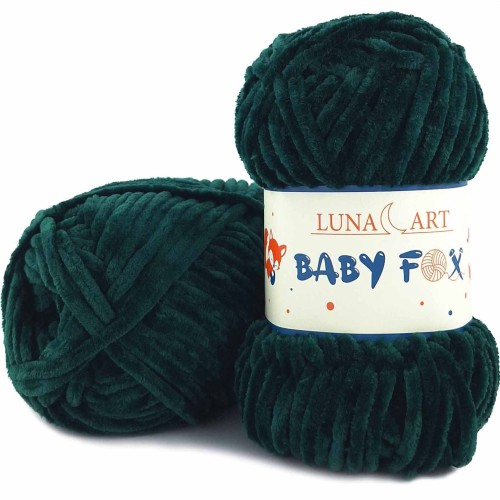 Włóczka Luna Art Baby Fox 100-70 butelkowa zieleń