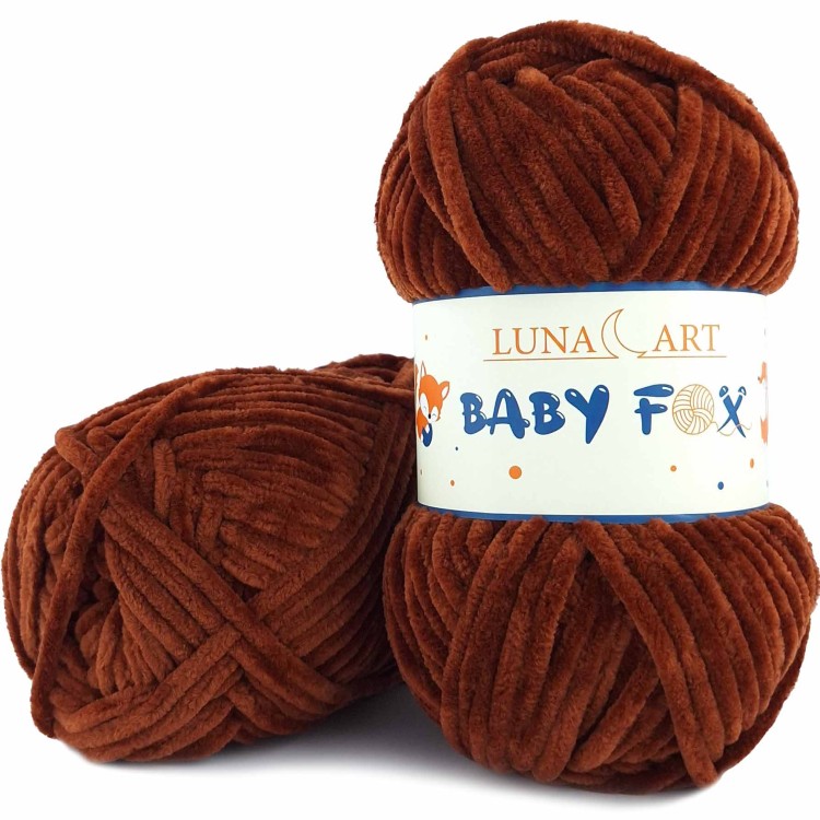 Włóczka Luna Art Baby Fox 100-60 kasztanowy