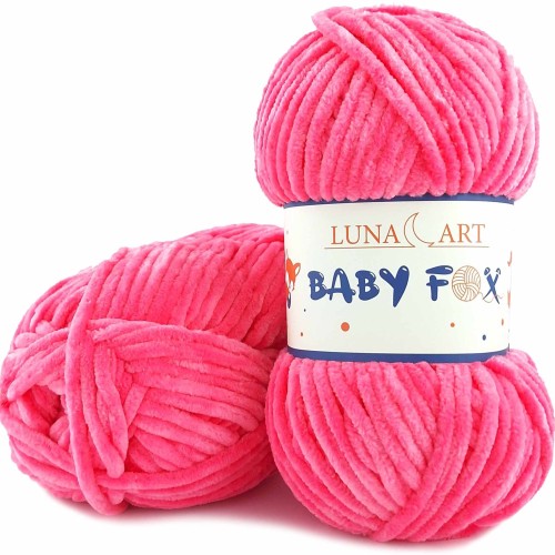 Włóczka Luna Art Baby Fox 100-64 intensywny róż