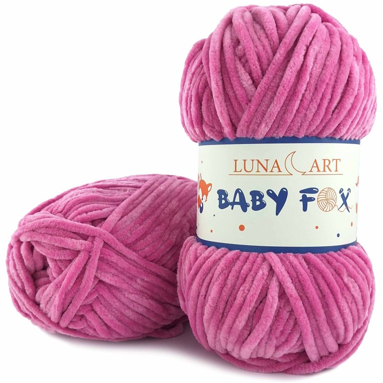 Włóczka Luna Art Baby Fox 100-61 ciemny róż