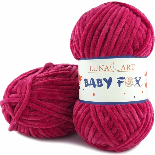 Włóczka Luna Art Baby Fox 100-52 ciemna fuksja
