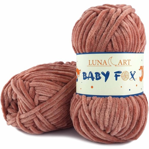 Włóczka Luna Art Baby Fox 100-54 różowobrązowy