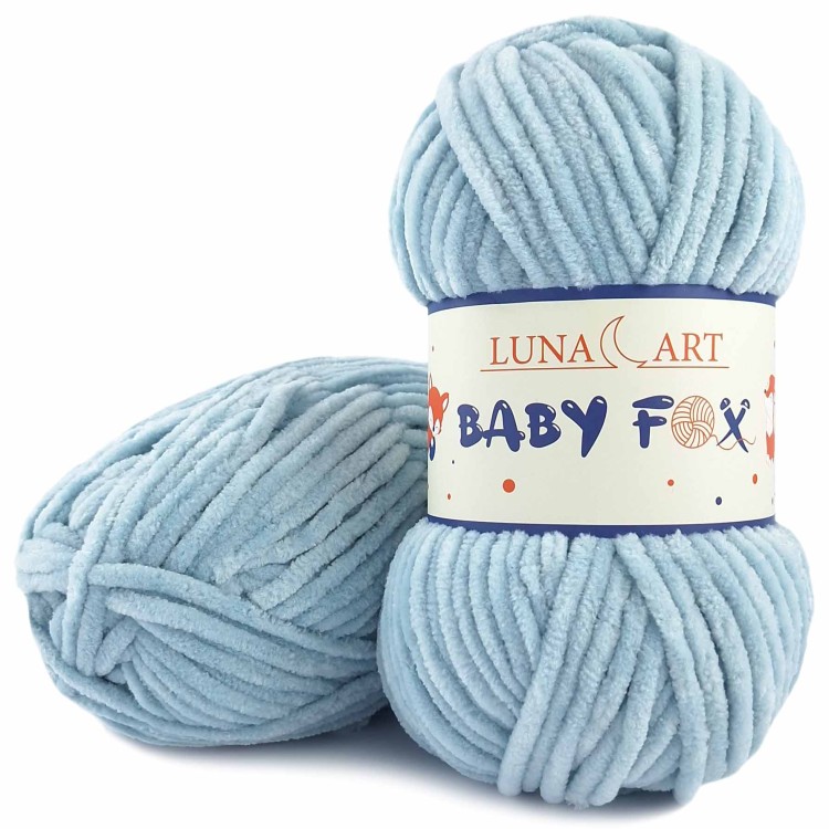 Włóczka Luna Art Baby Fox 100-48 lodowy błękit