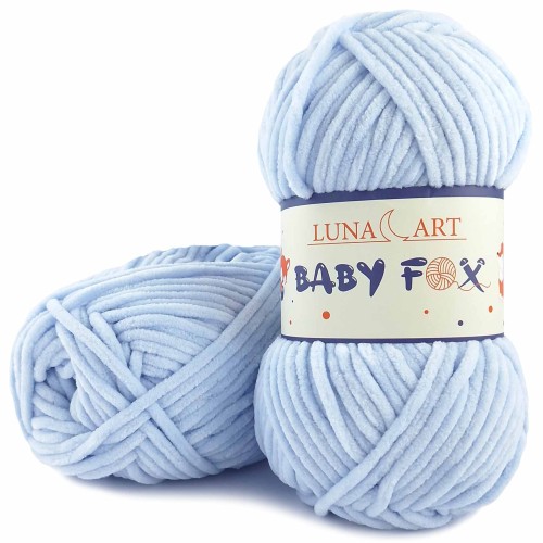 Włóczka Luna Art Baby Fox 100-49 błękitny