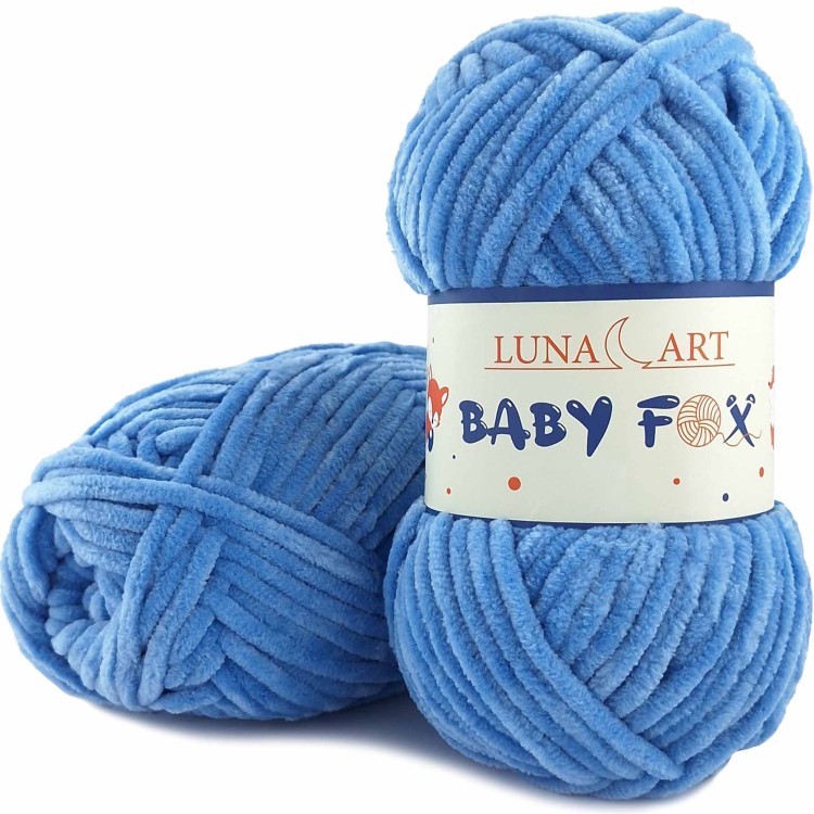 Włóczka Luna Art Baby Fox 100-50 niebieski