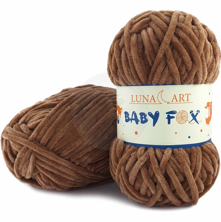 Włóczka Luna Art Baby Fox 100-41 jasny brązowy