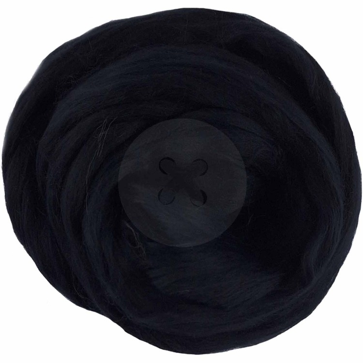 Czesanka wiskozowa 25g czarny