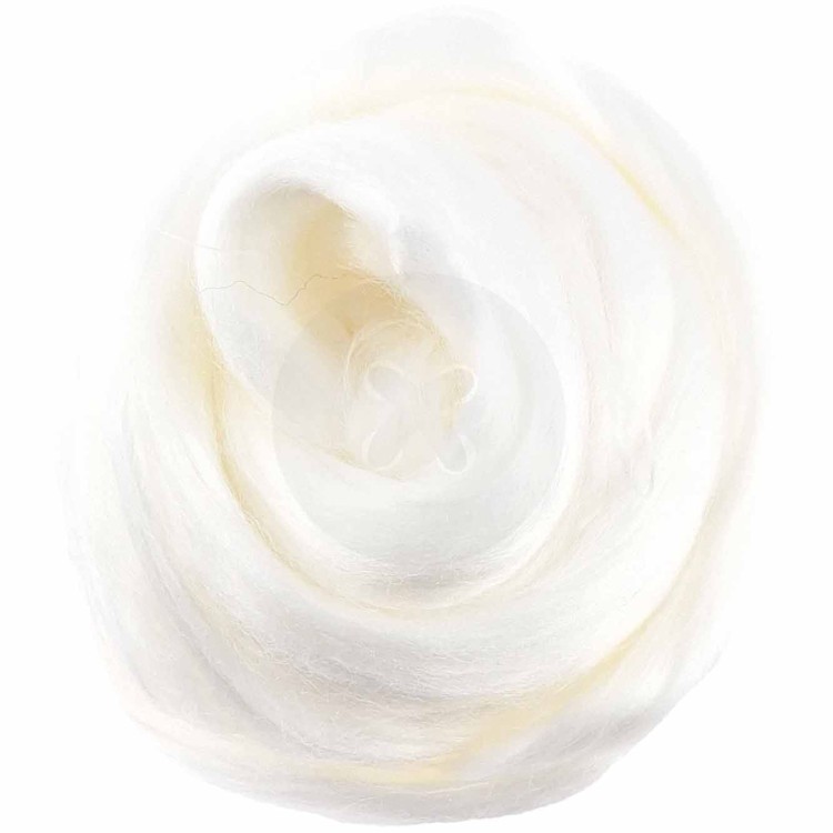 Czesanka wiskozowa 25g biały