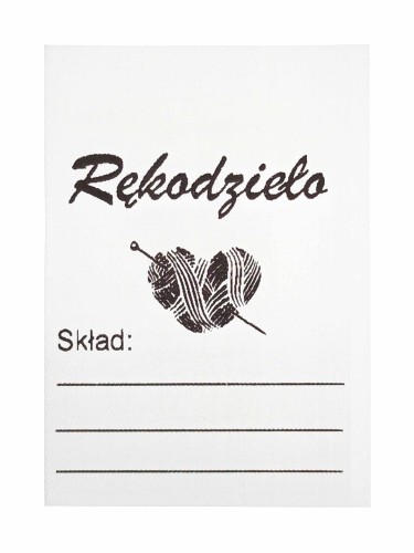 Metka odzieżowa Rękodzieło "skład"
