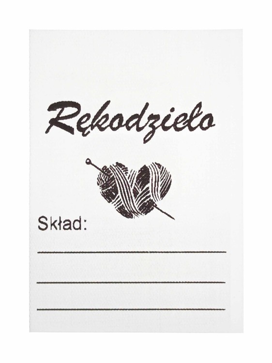 Metka odzieżowa Rękodzieło "skład"
