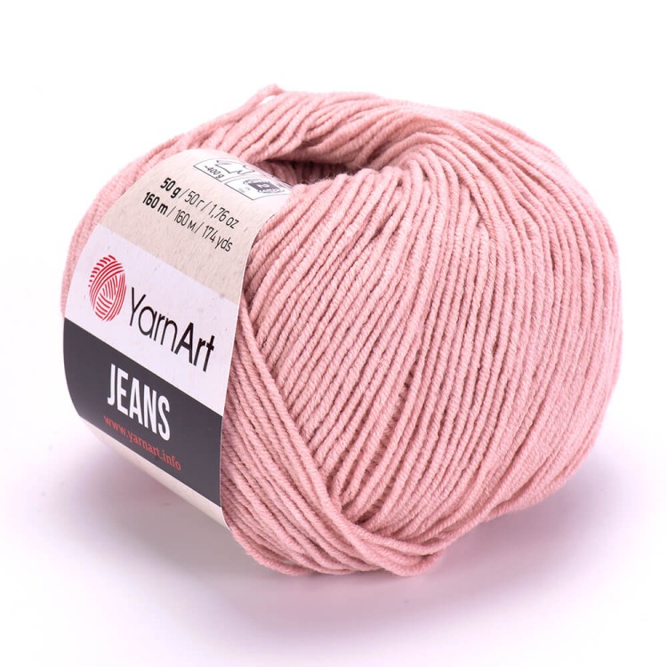 Włóczka YarnArt Jeans 83 brudny róż