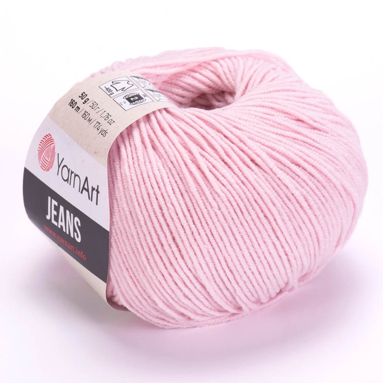 Włóczka YarnArt Jeans 18 pudrowy róż