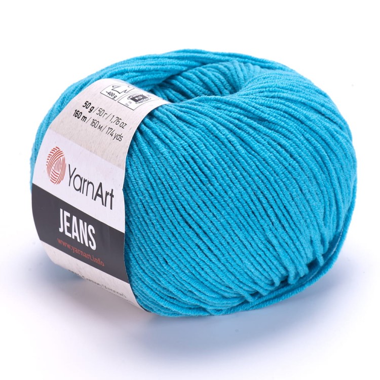 Włóczka YarnArt Jeans 55 ciemny turkus