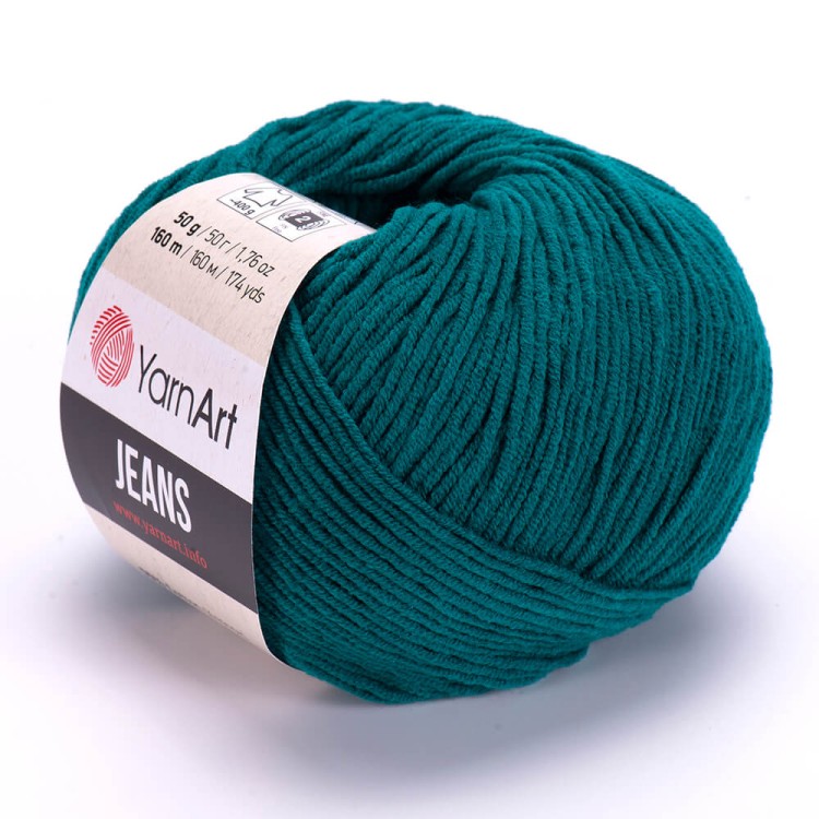 Włóczka YarnArt Jeans 63 morski