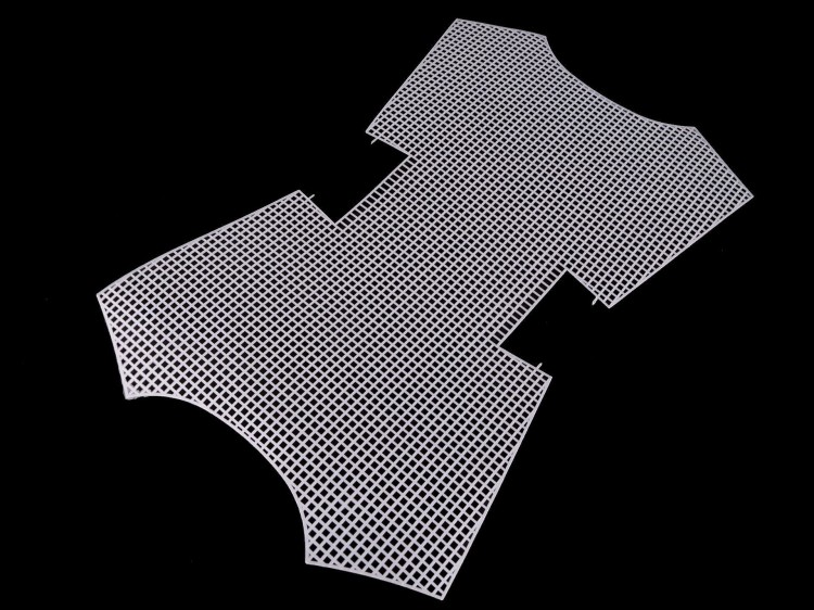 Kanwa plastikowa do torebki biała