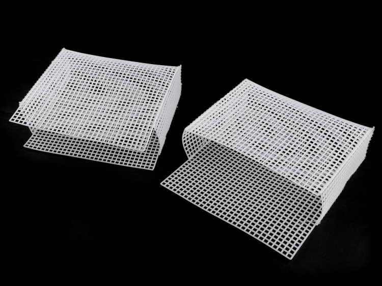 Kanwa plastikowa do torebki biała 19 x 14 x 5,5