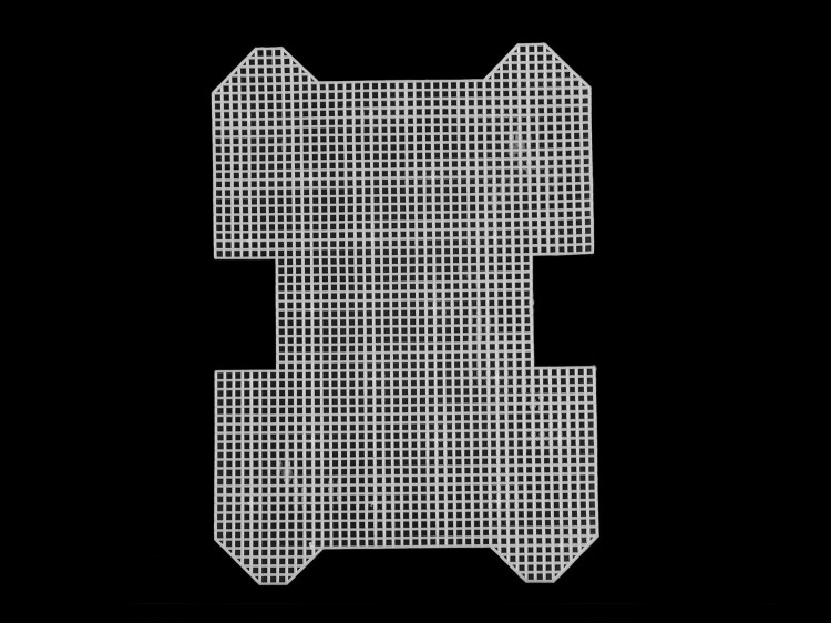 Kanwa plastikowa do torebki biała 16 x 10 x 5,5