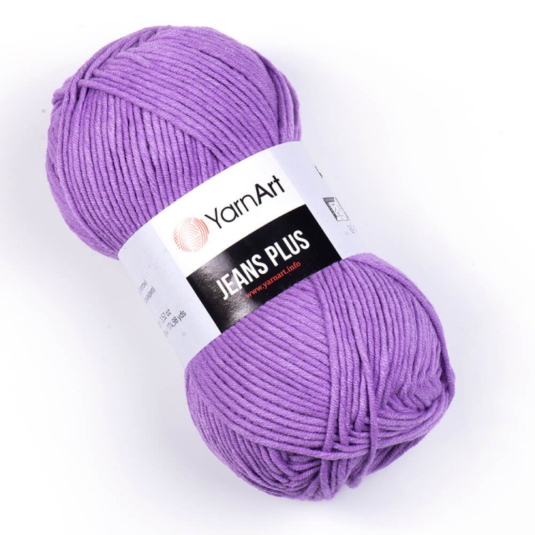 Włóczka YarnArt Jeans Plus 72 jasny fioletowy