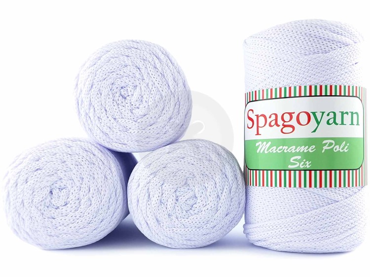 Sznurek Spagoyarn Macrame Poli 005 biały