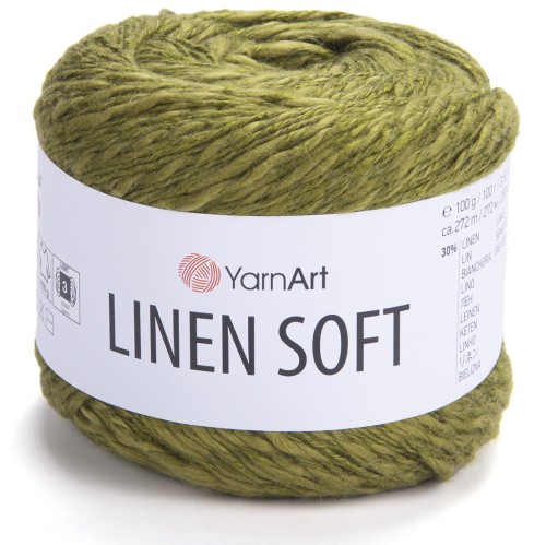 Włóczka YarnArt Linen Soft 7314 khaki