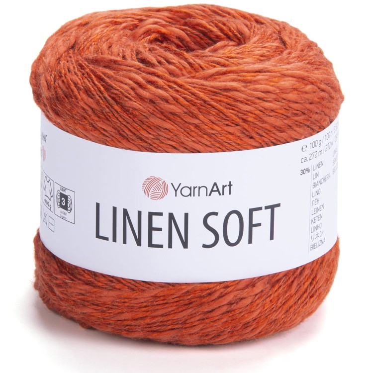 Włóczka YarnArt Linen Soft 7310 rudy