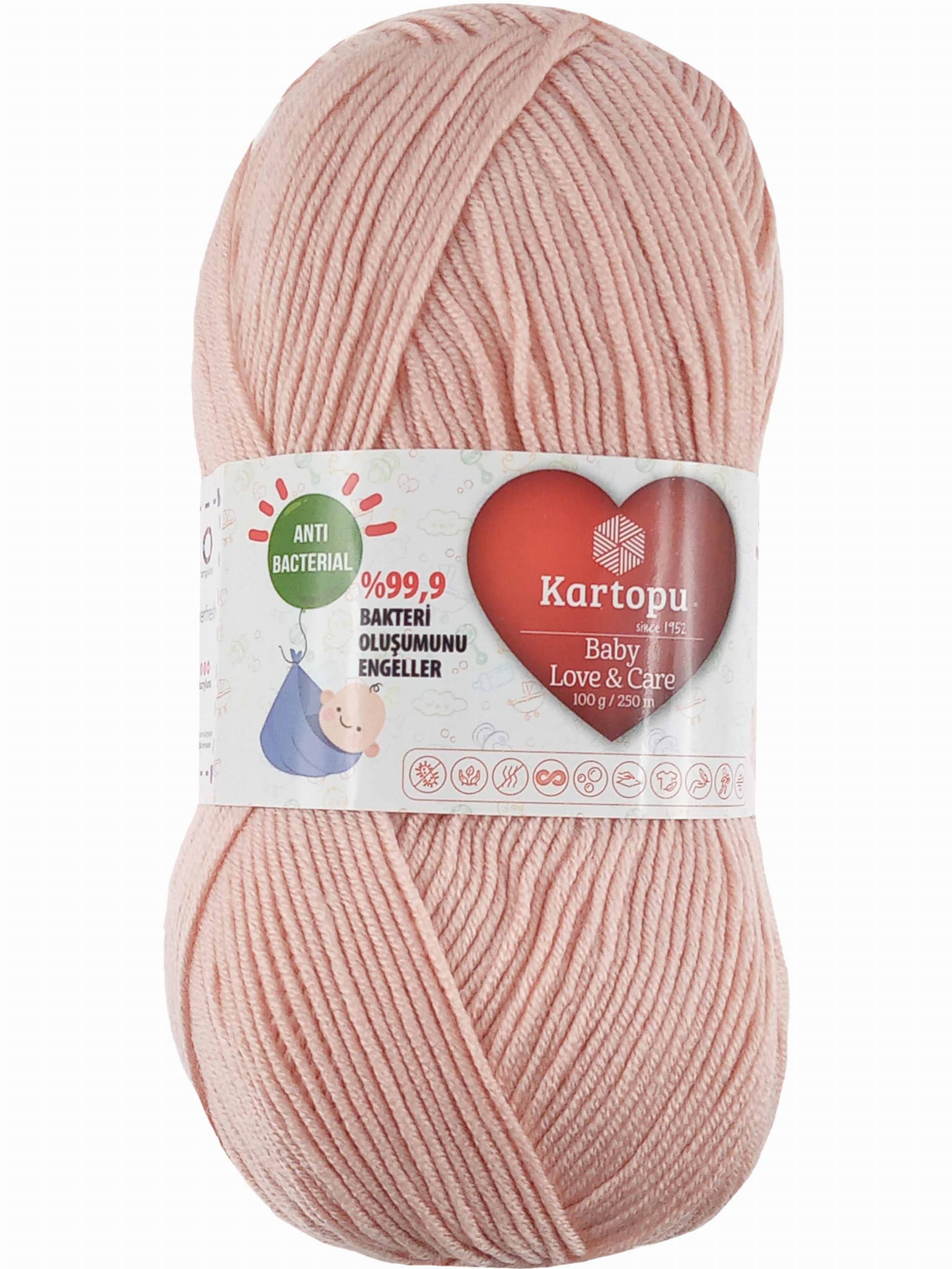 Fil à Tricoter Baby Love And Care Kartopu 100g Acrylique - Pelote Neuve, Doux